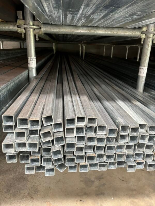 Galv box section 30 x 30 x 2.0mm x 1m