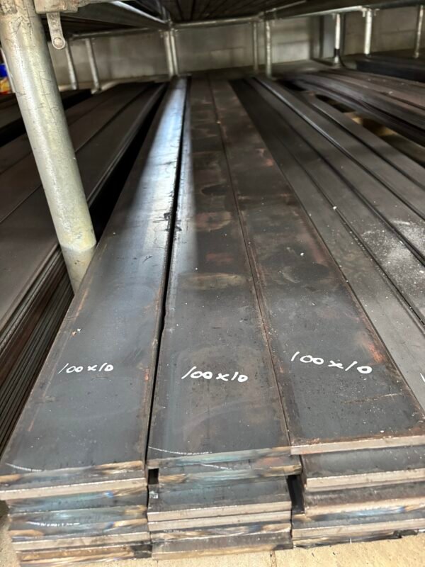 Mild steel flat 100mm X 10mm X 3m long
