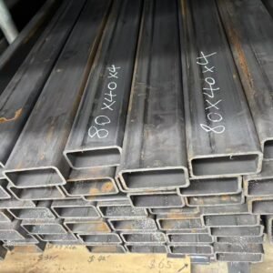 Mild steel square box section 80x40x4mmX5.8m long