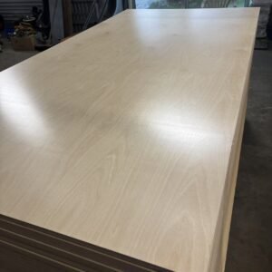 UV coated birch plywood 2440x1220x18mm.